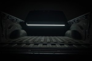 Dodge Ram 1500 Powered Retractable Bed Cover - Rough Country - Heavy-Duty Aluminum, UV Protection - Matte Black - '09-'10